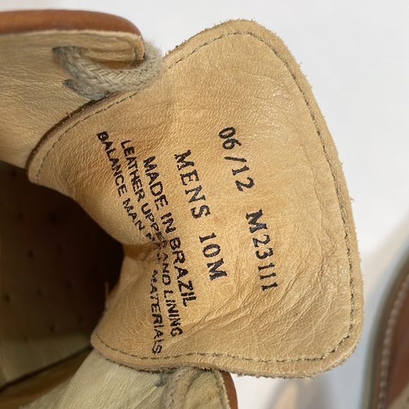 1901 Leather Oxford Loafers Size 10 M Brown And Tan Cushioned Soft Sole EUC - Picture 6 of 11